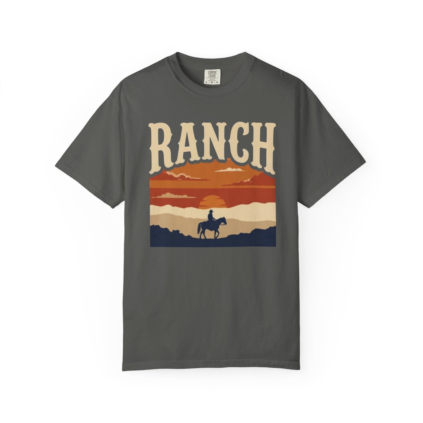 Men's retro sunset Ranch Tee - Ranch