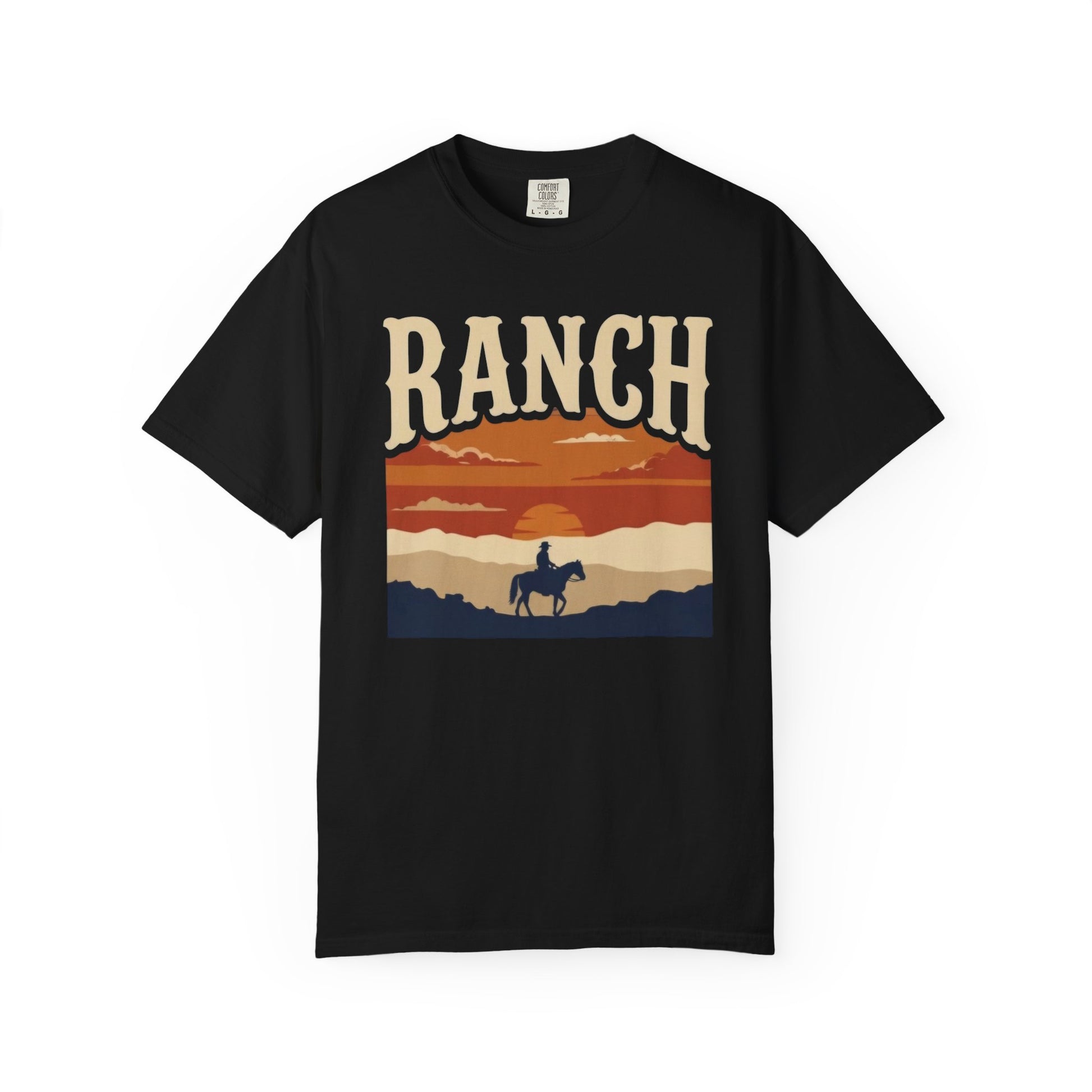 Men's retro sunset Ranch Tee - Ranch