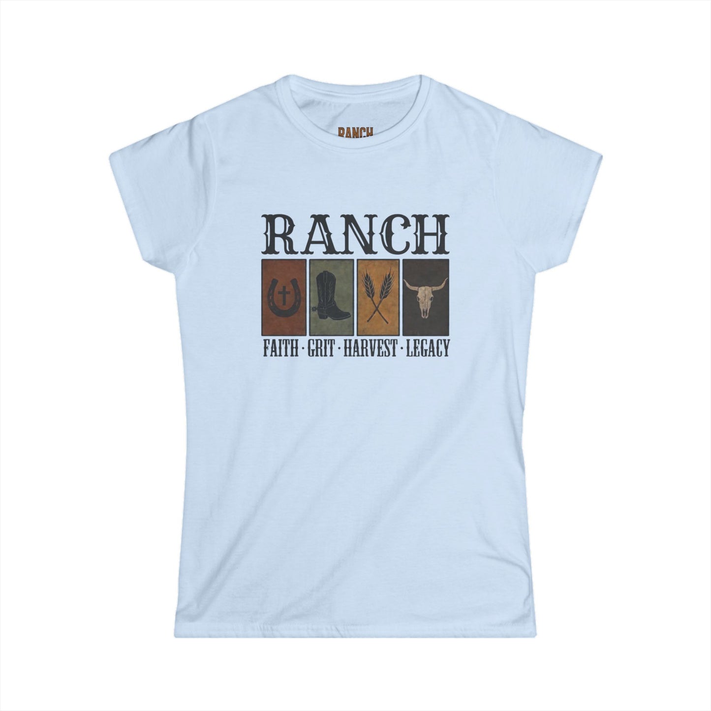 Women's Faith.Grit.Harvest.Legacy Ranch Tee - Ranch