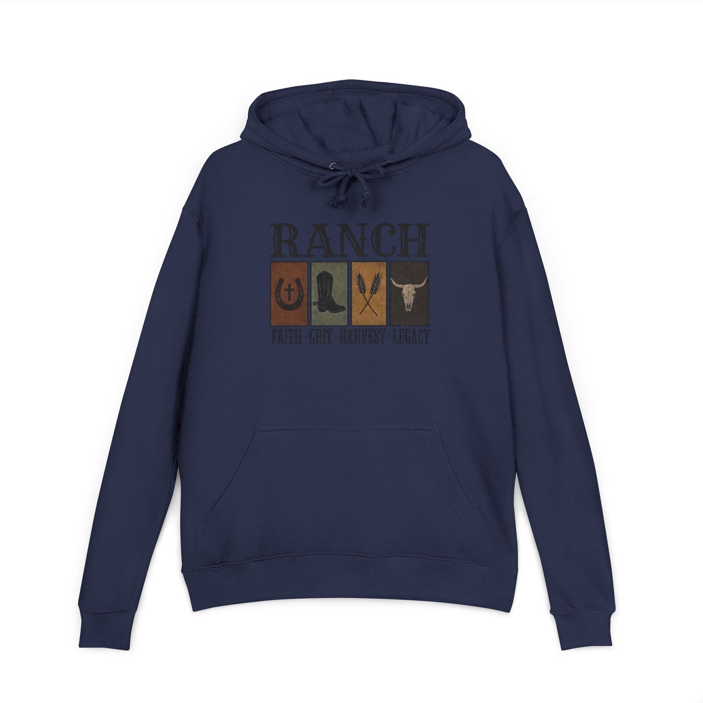 Faith.Grit.Harvest.Legacy Women's Ranch Hoodie - Ranch