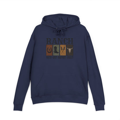 Faith.Grit.Harvest.Legacy Women's Ranch Hoodie - Ranch