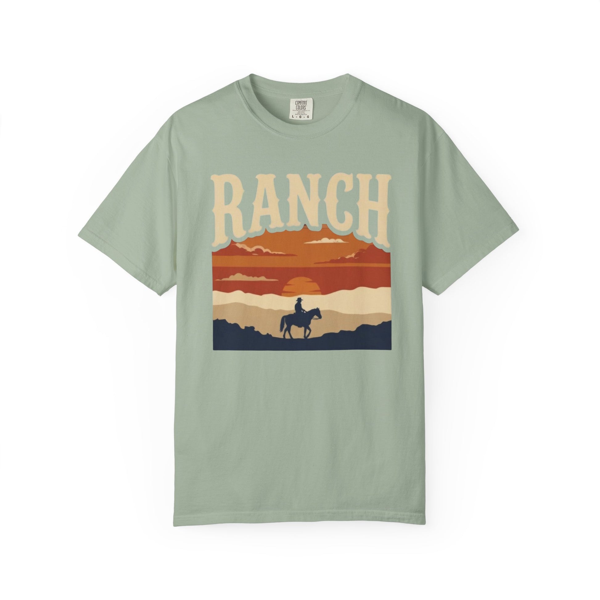 Men's retro sunset Ranch Tee - Ranch