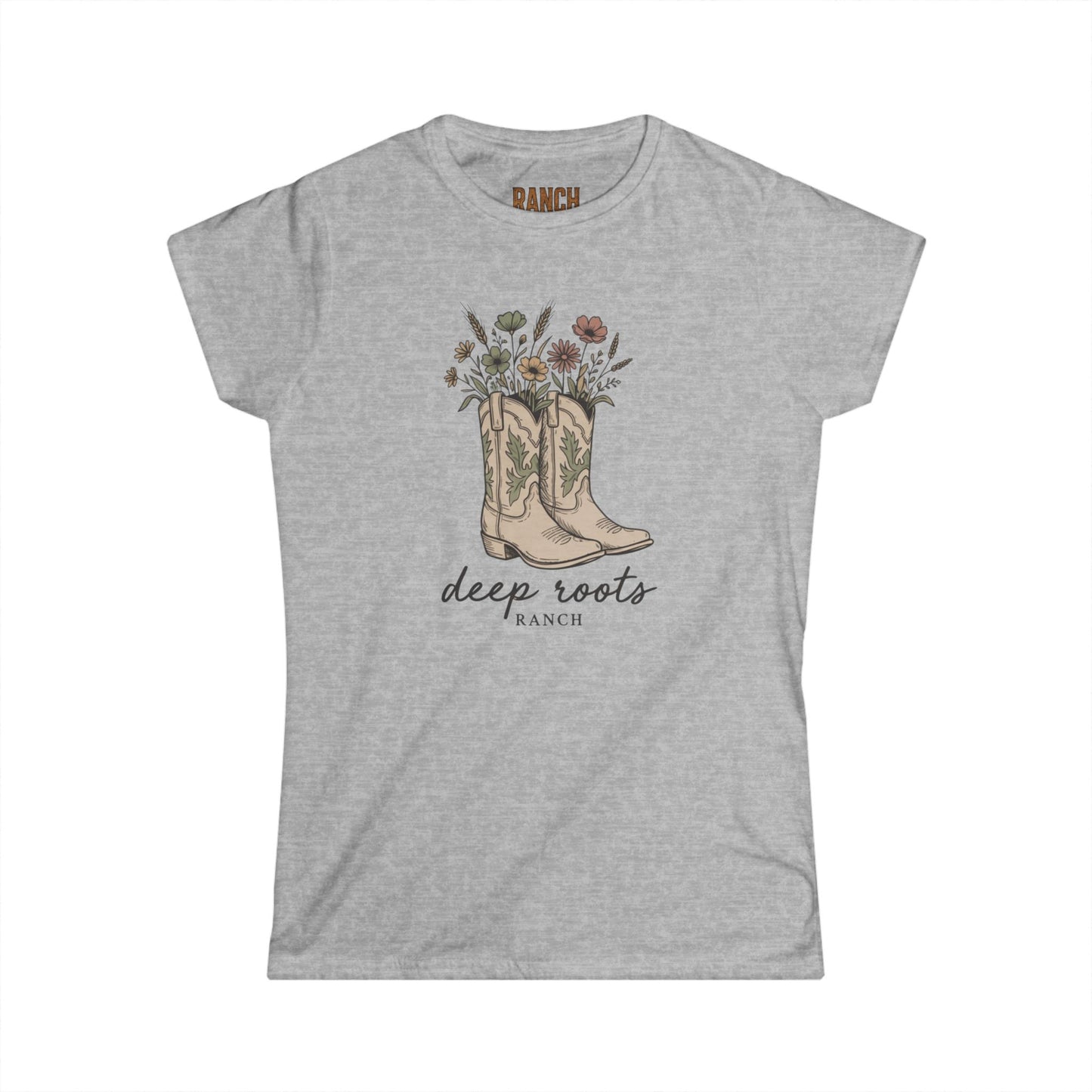 Women's flower boots Ranch Tee - Ranch