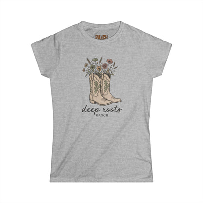 Women's flower boots Ranch Tee - Ranch