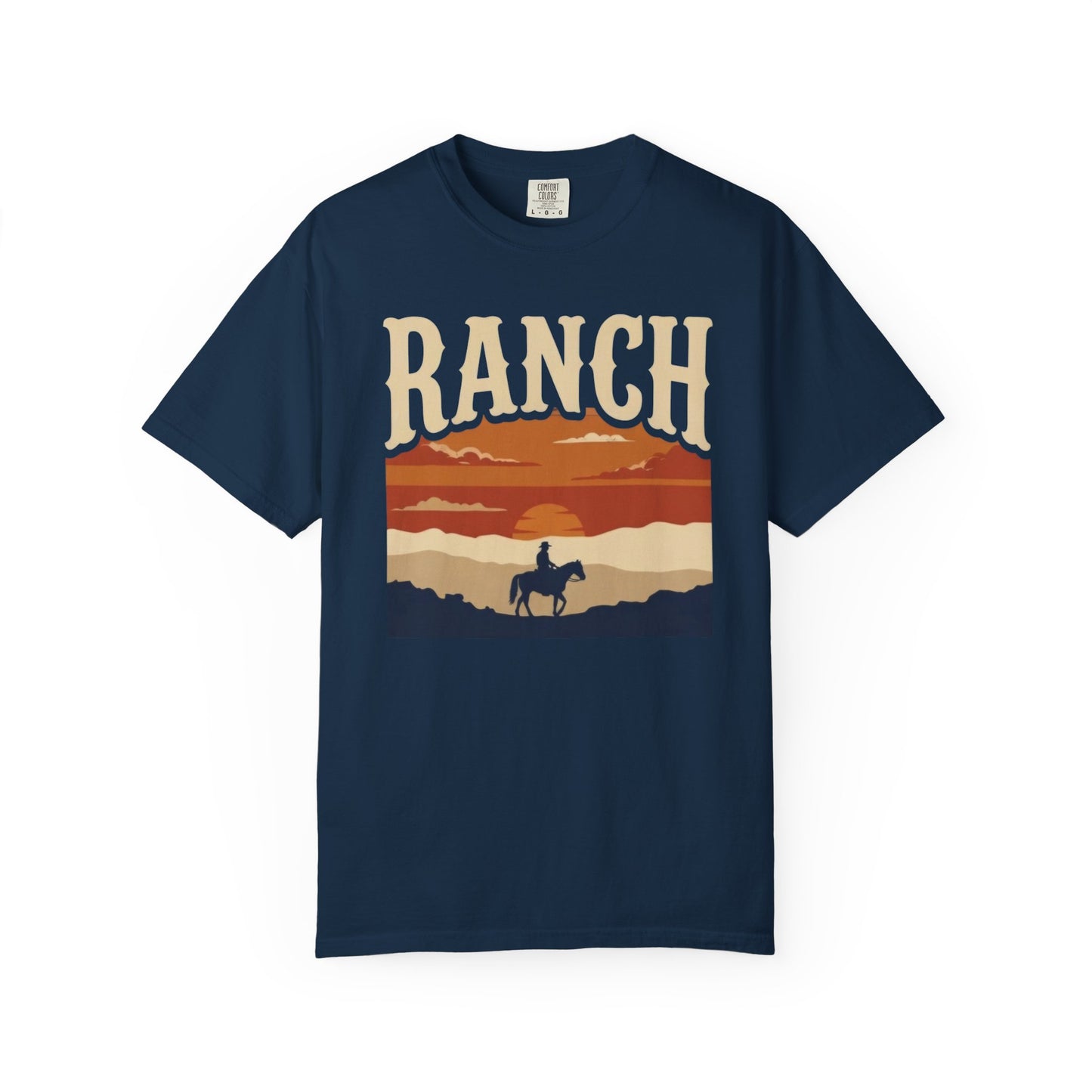 Men's retro sunset Ranch Tee - Ranch