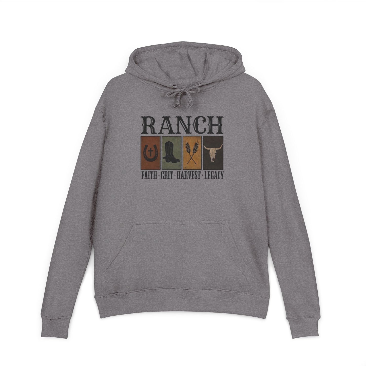 Faith.Grit.Harvest.Legacy Women's Ranch Hoodie - Ranch