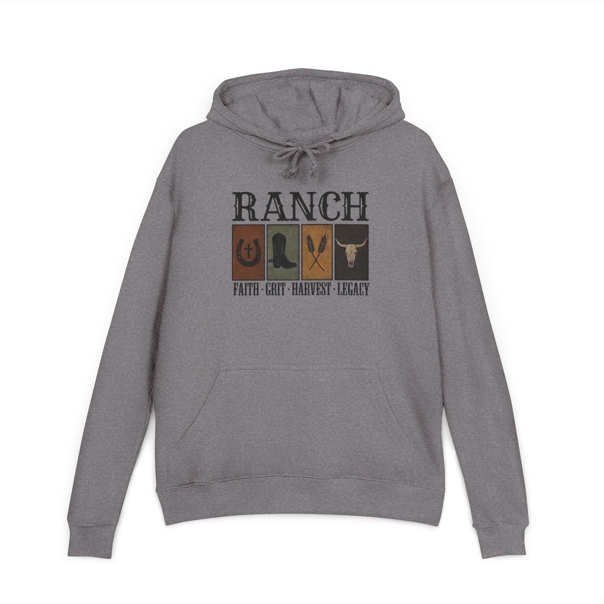 Faith.Grit.Harvest.Legacy Women's Ranch Hoodie - Ranch