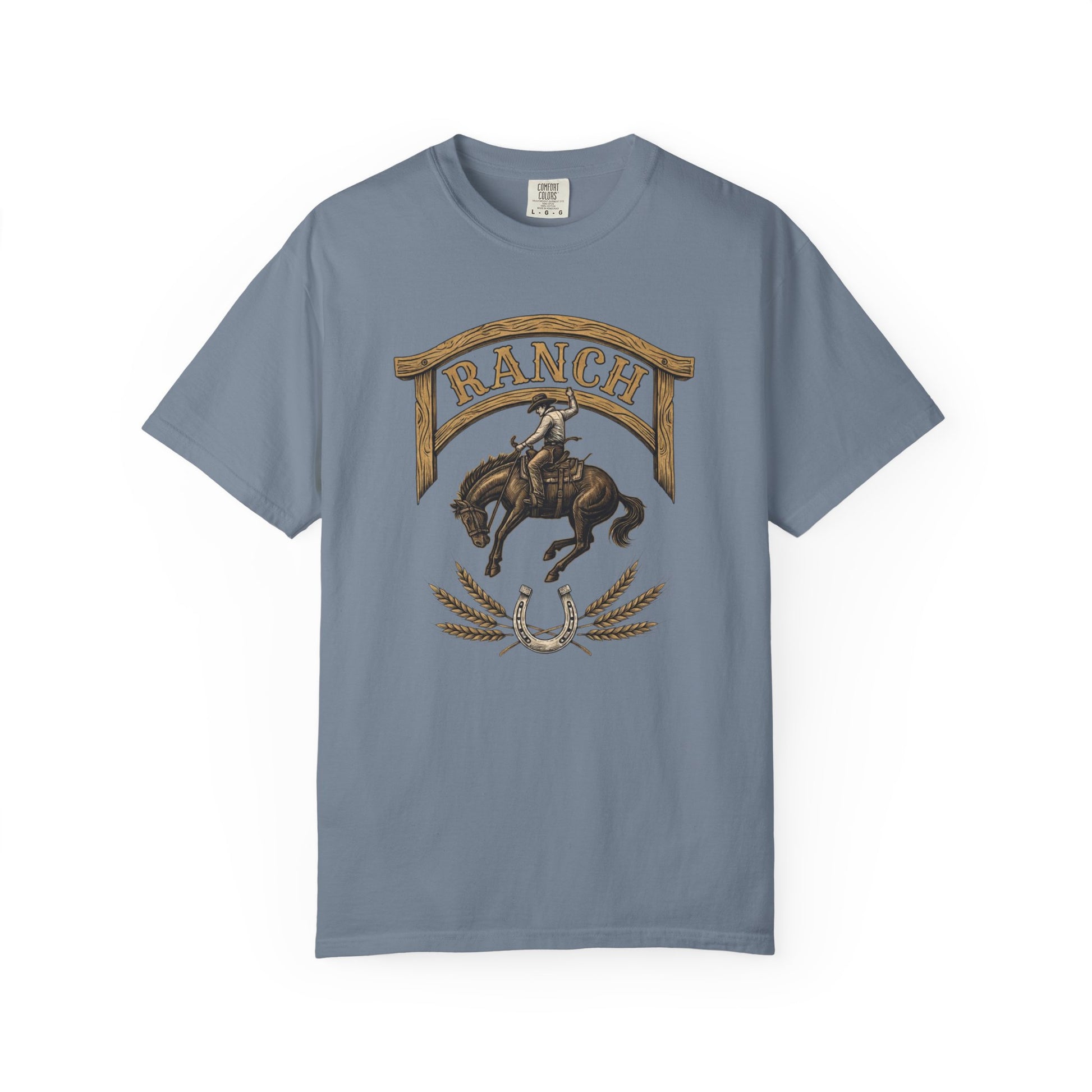 Men's cowboy broc rider Ranch Tee - Ranch