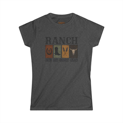 Women's Faith.Grit.Harvest.Legacy Ranch Tee - Ranch