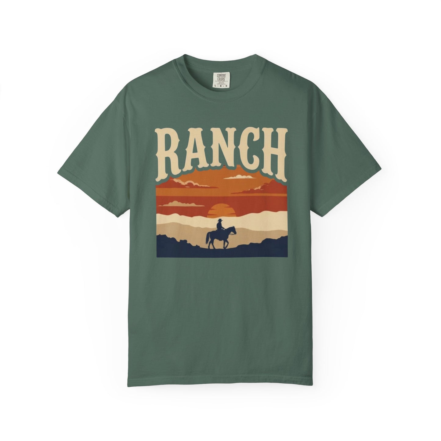 Men's retro sunset Ranch Tee - Ranch