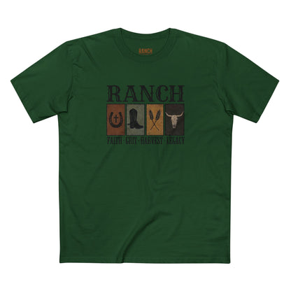 Faith.Grit.Harvest.Legacy Men's Adult Ranch Tee - Ranch