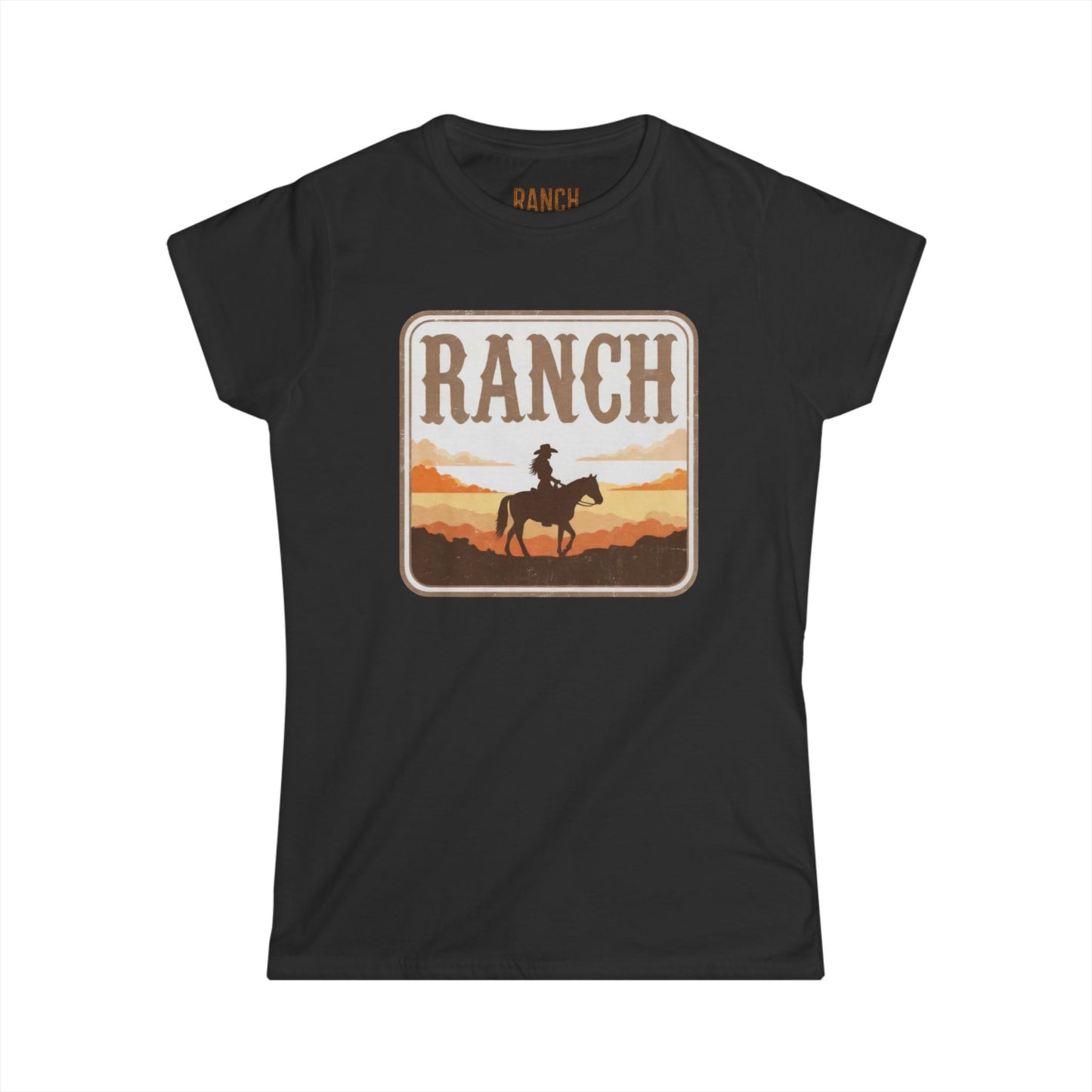 Women's cowgirl and horse Ranch Tee - Ranch