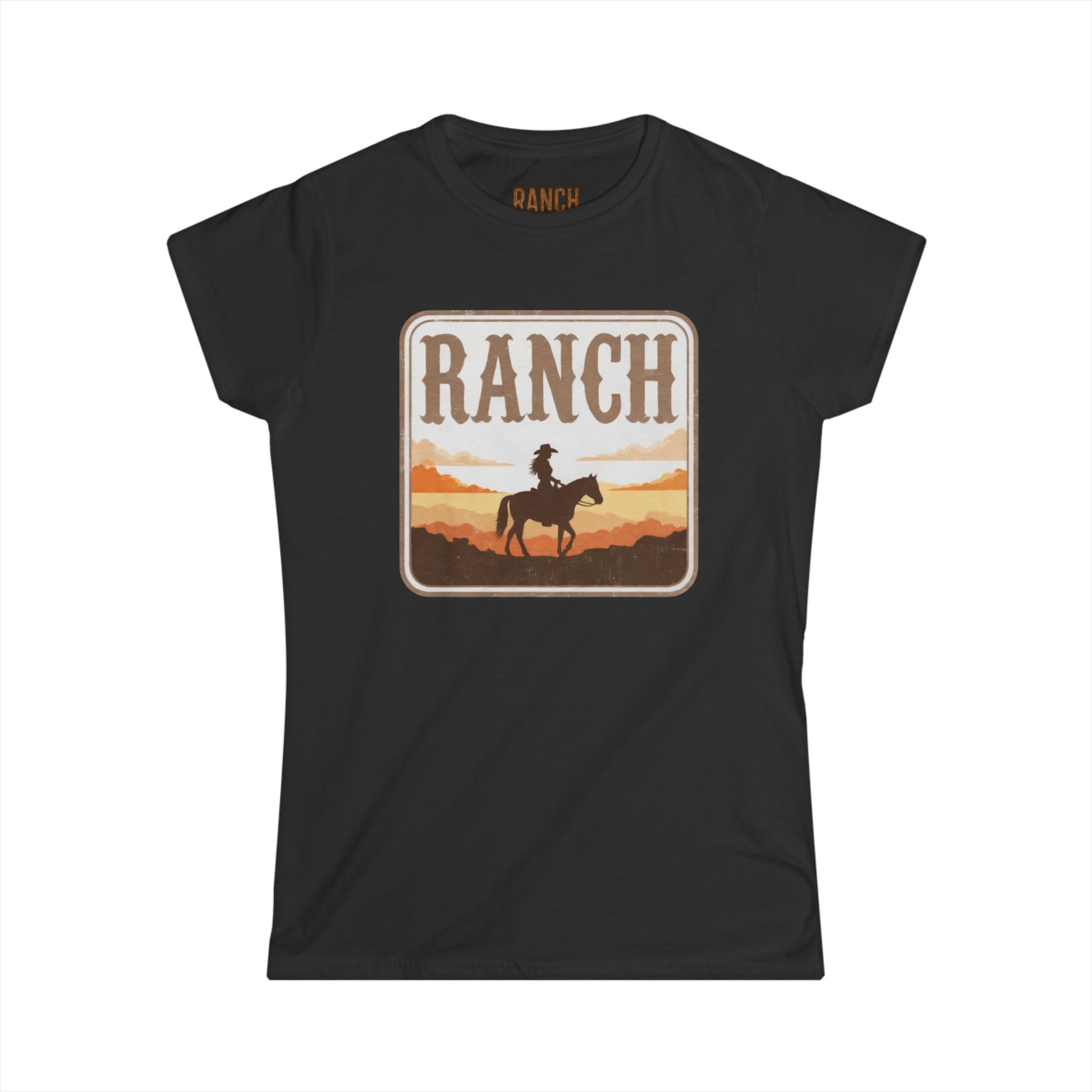 Women's cowgirl and horse Ranch Tee - Ranch