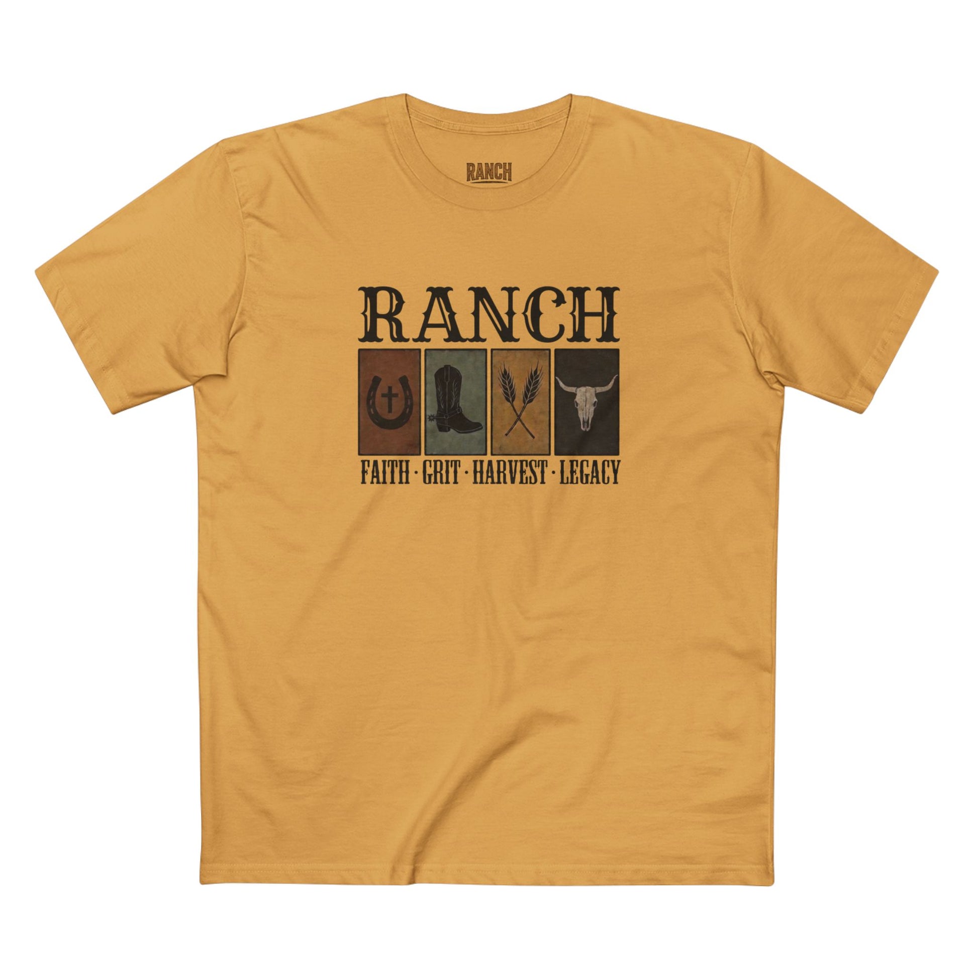 Faith.Grit.Harvest.Legacy Men's Adult Ranch Tee - Ranch