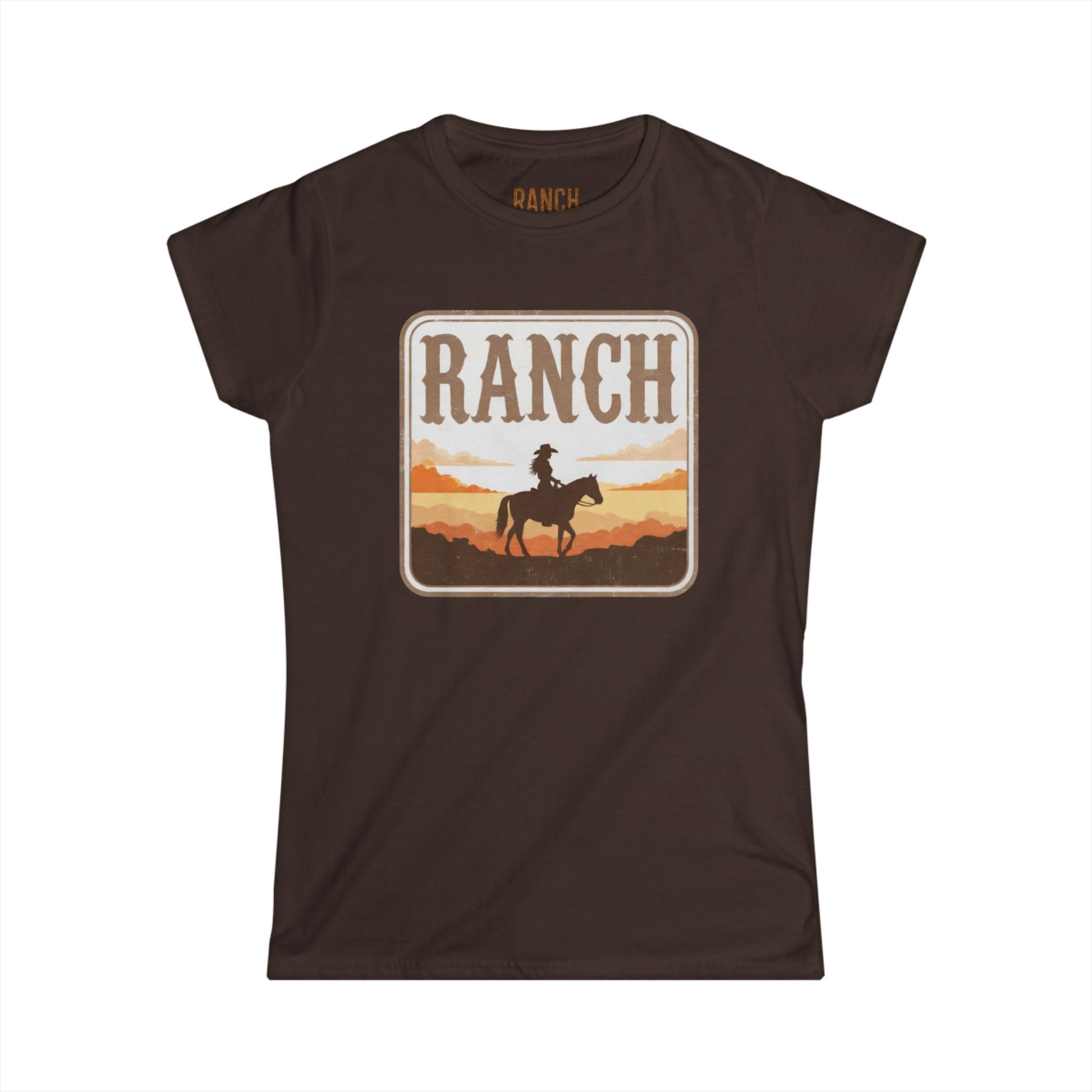 Women's cowgirl and horse Ranch Tee - Ranch