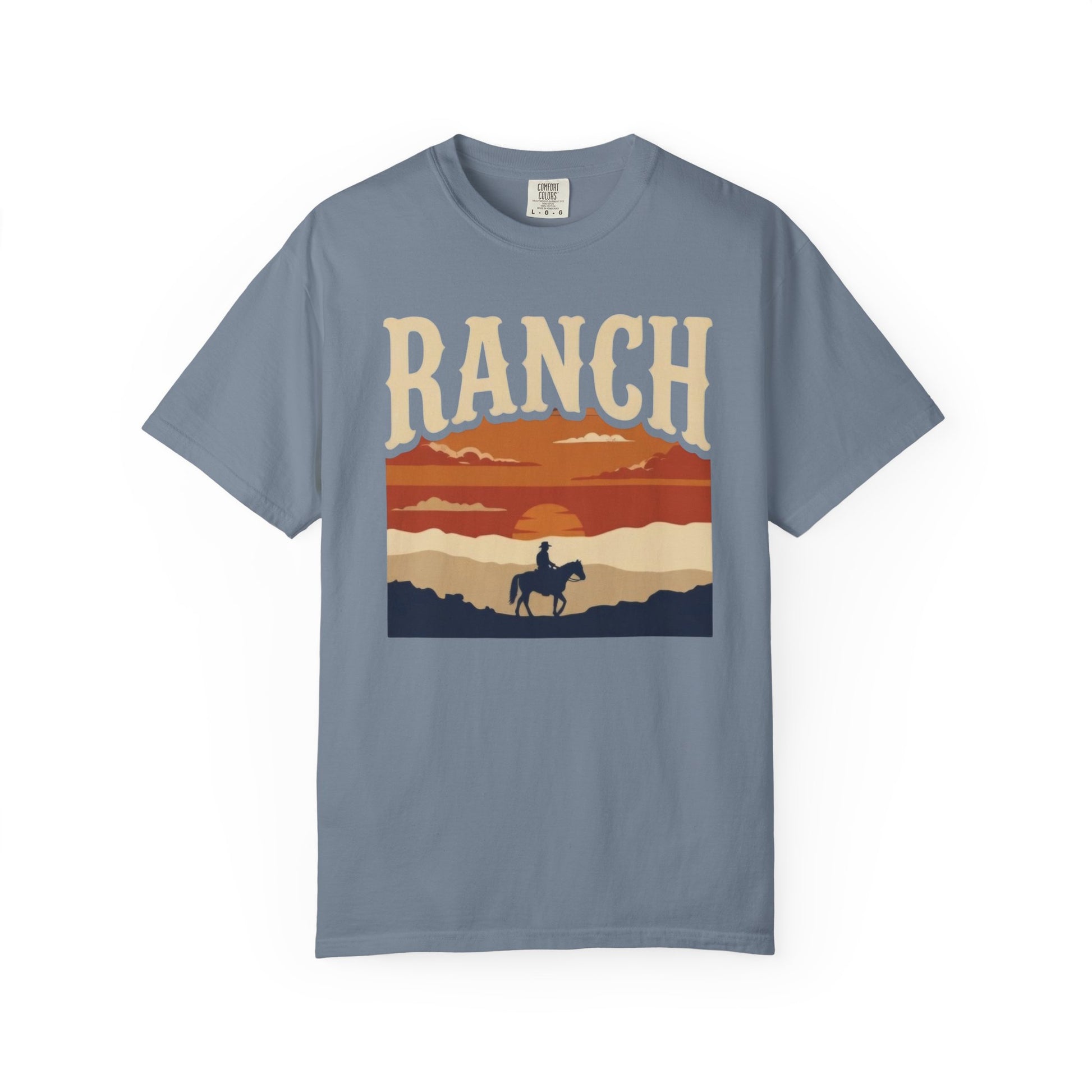 Men's retro sunset Ranch Tee - Ranch
