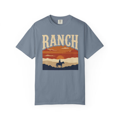 Men's retro sunset Ranch Tee - Ranch
