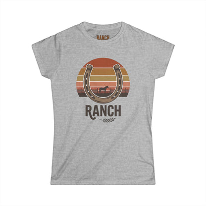Women's horseshoe Ranch Tee - Ranch