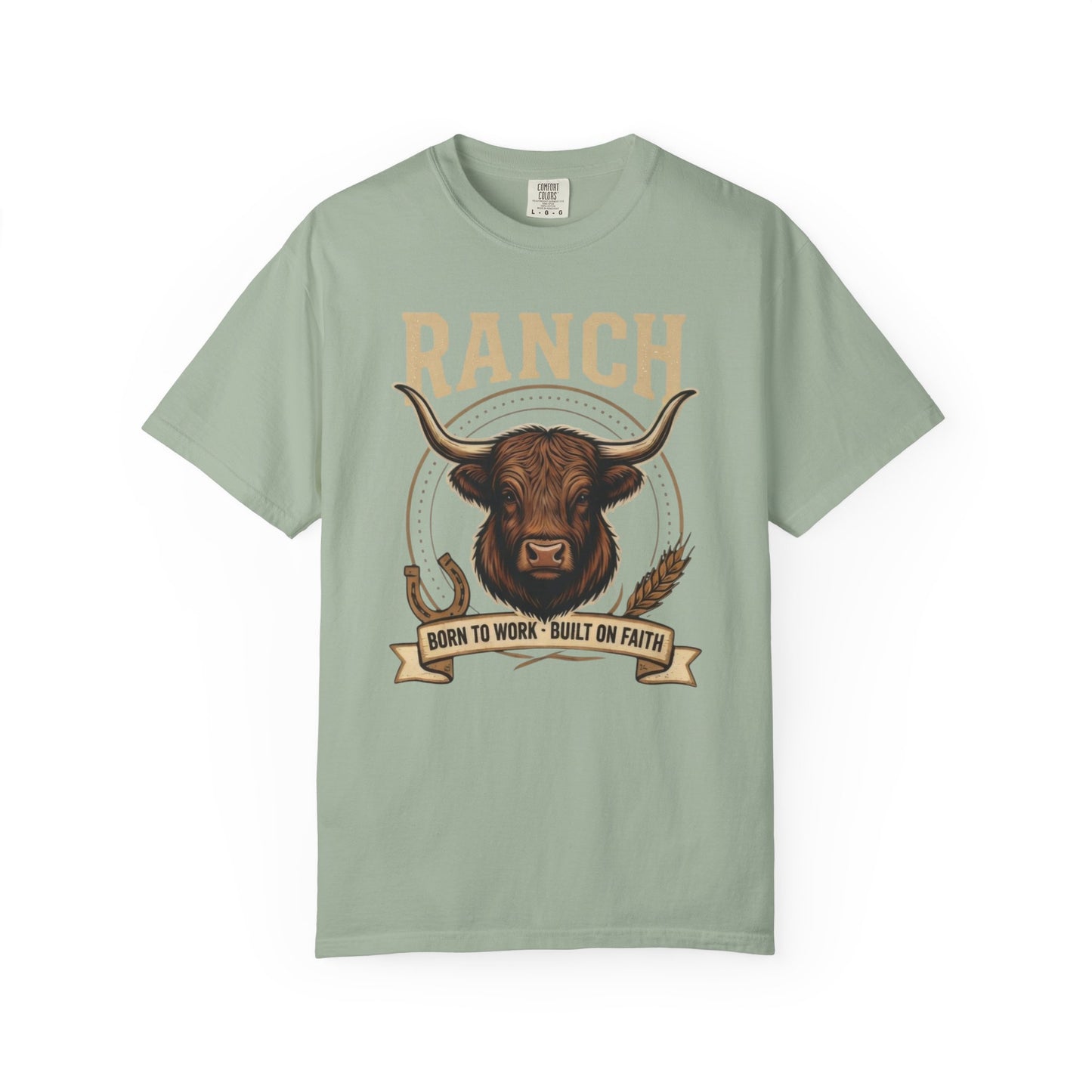 Men's longhorn bull Ranch Tee - Ranch