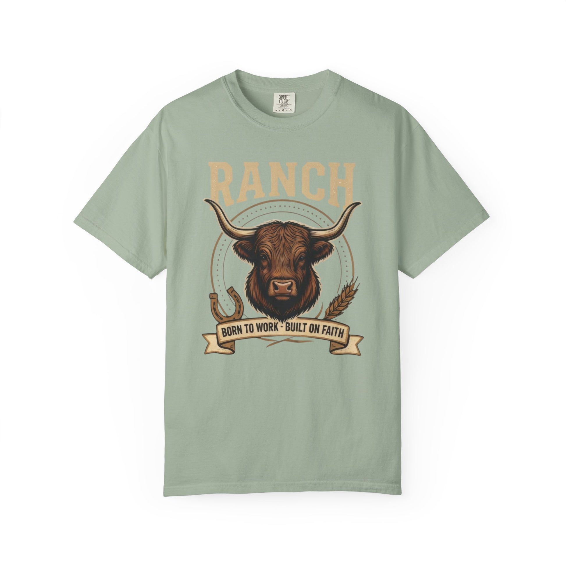 Men's longhorn bull Ranch Tee - Ranch