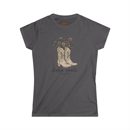 Women's flower boots Ranch Tee - Ranch