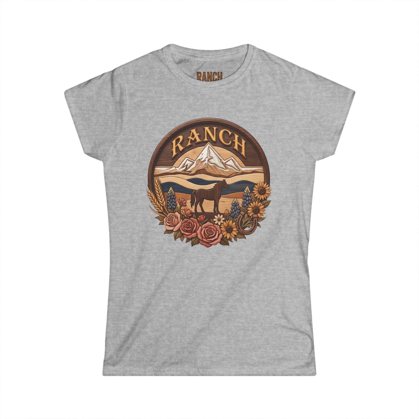 Women's mountain flowers Ranch Tee - Ranch