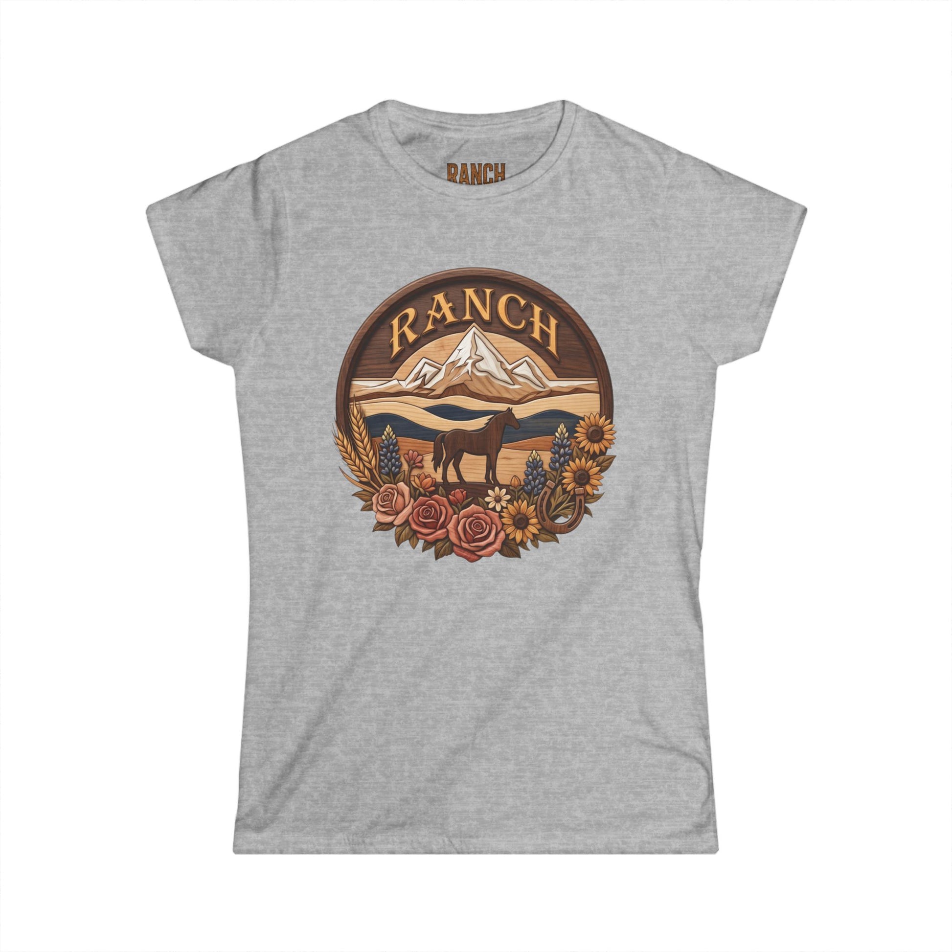 Women's mountain flowers Ranch Tee - Ranch