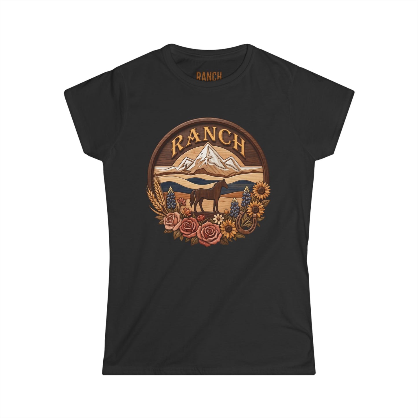 Women's mountain flowers Ranch Tee - Ranch