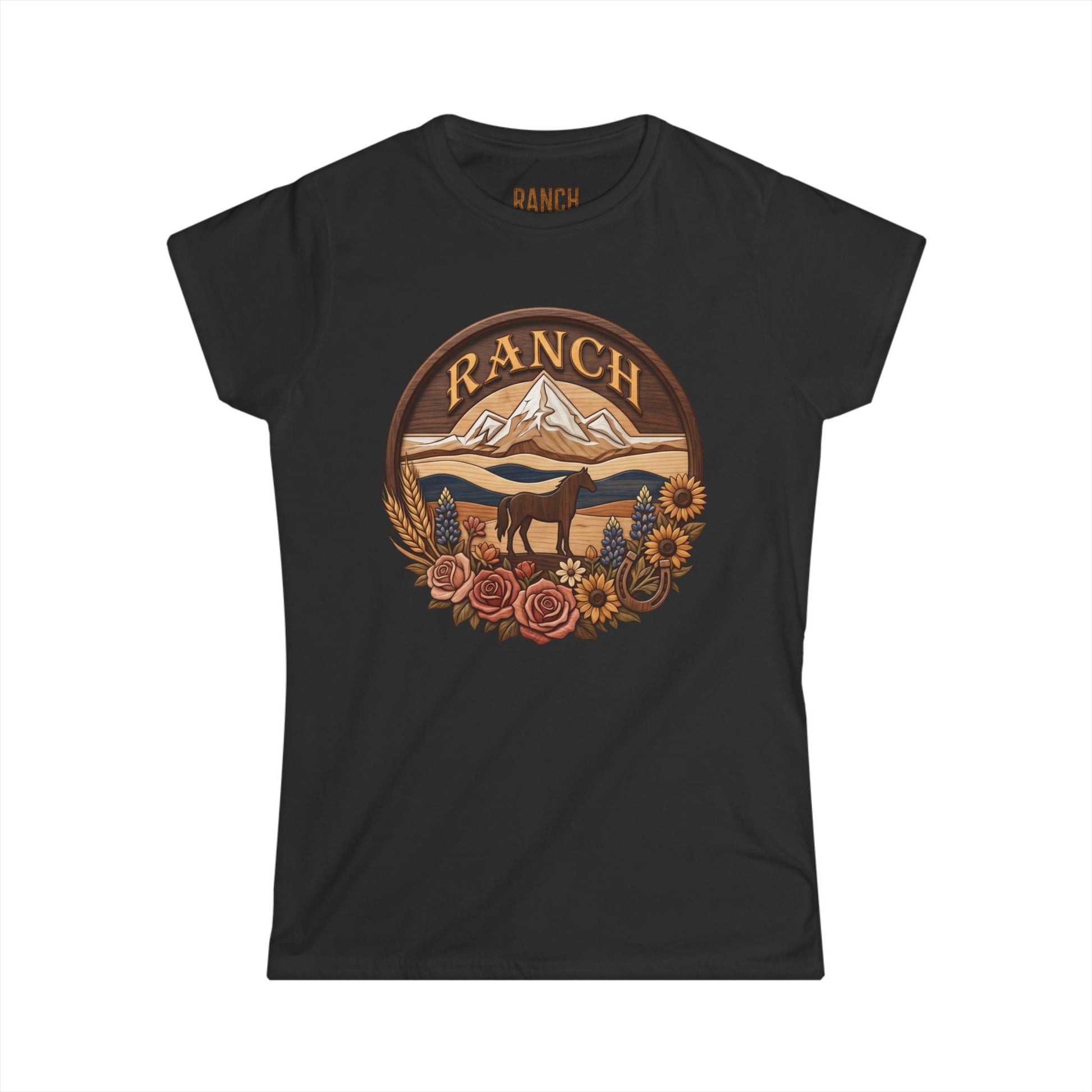 Women's mountain flowers Ranch Tee - Ranch