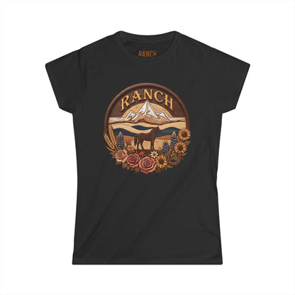 Women's mountain flowers Ranch Tee - Ranch