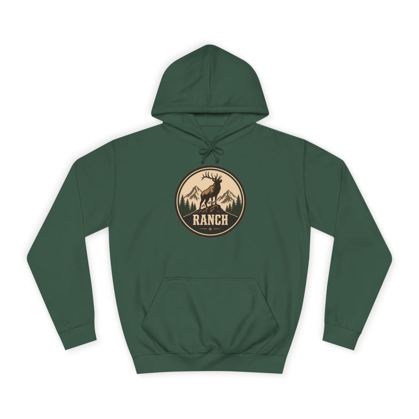 Rugged Western Elk Hoodie