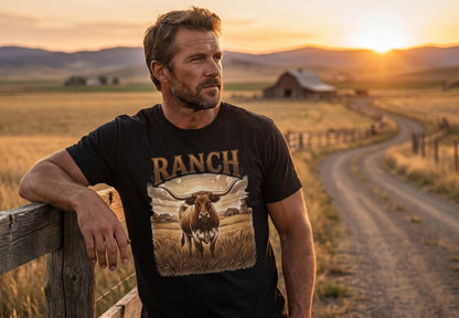 Men's Longhorn Ranch Tee - Ranch