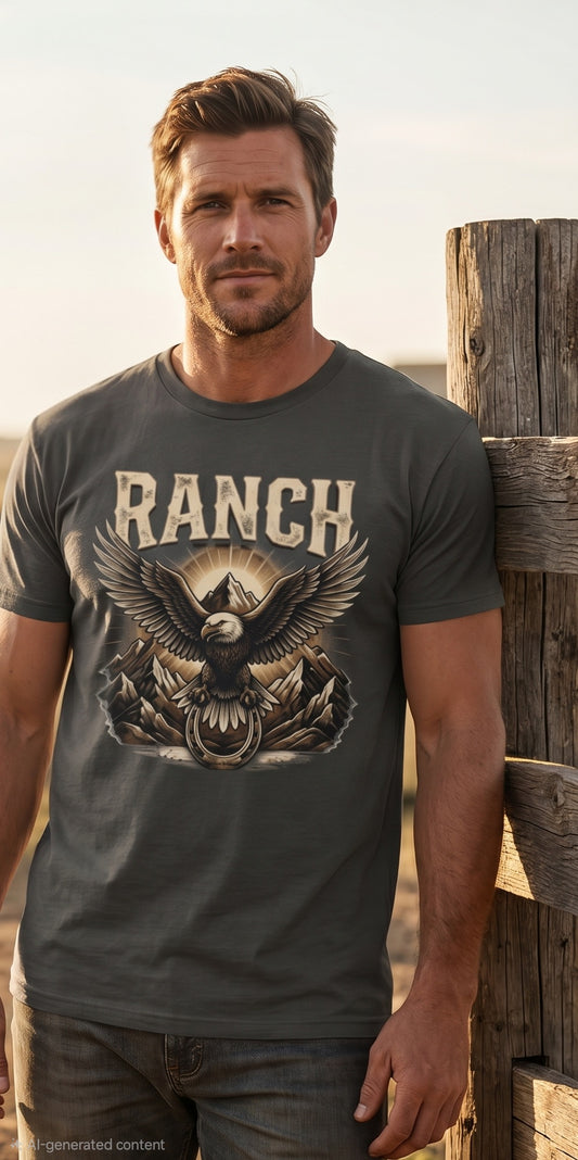 Men's soaring eagle Ranch Tee - Ranch