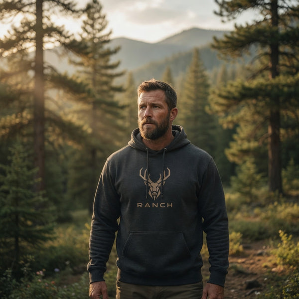 Rugged Western Elk Hoodie
