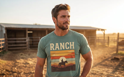 Men's sunset Ranch Tee - Ranch